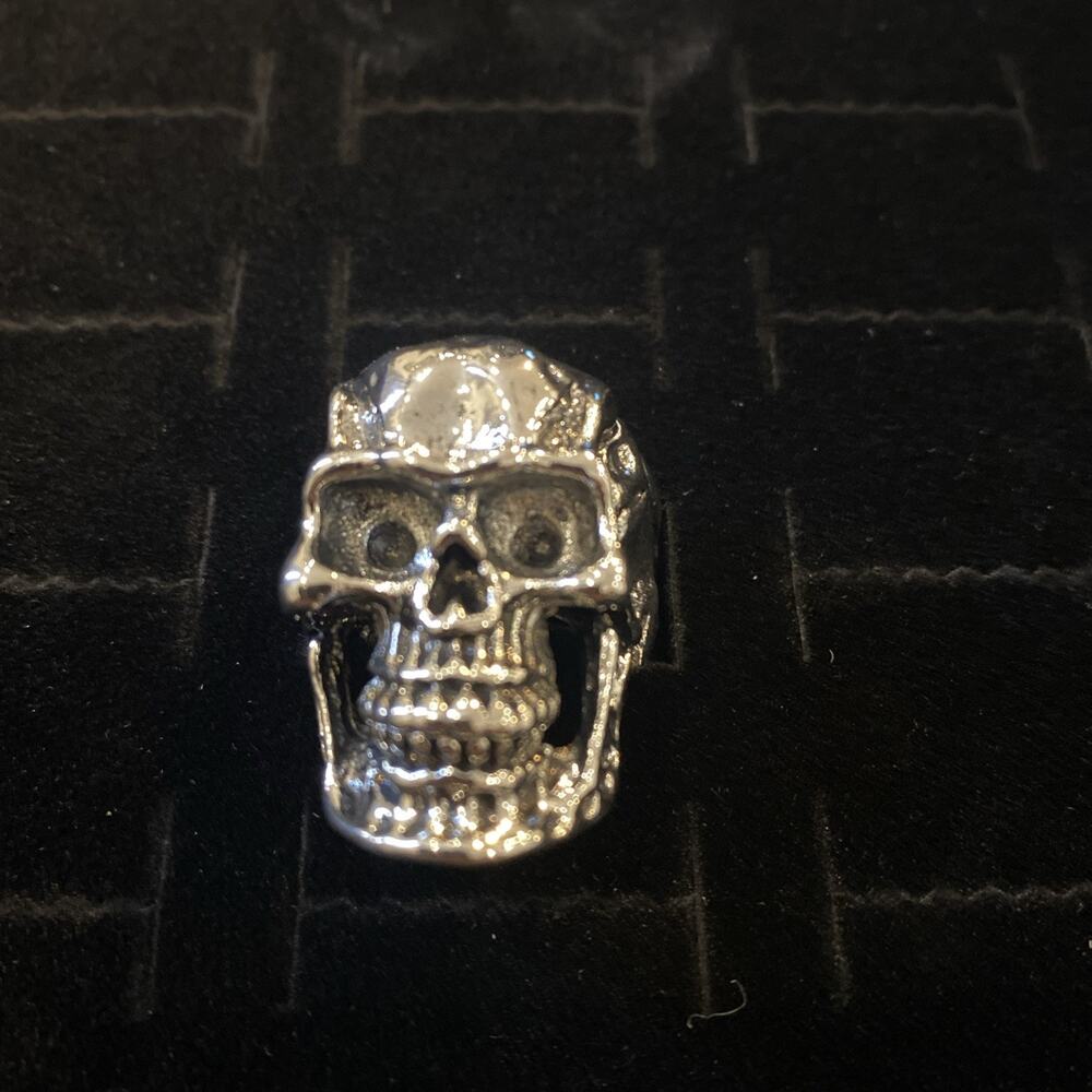 Spooky Mens Skull Stainless Steel Ring Size 10 Goth Biker Punk Rocker Skater